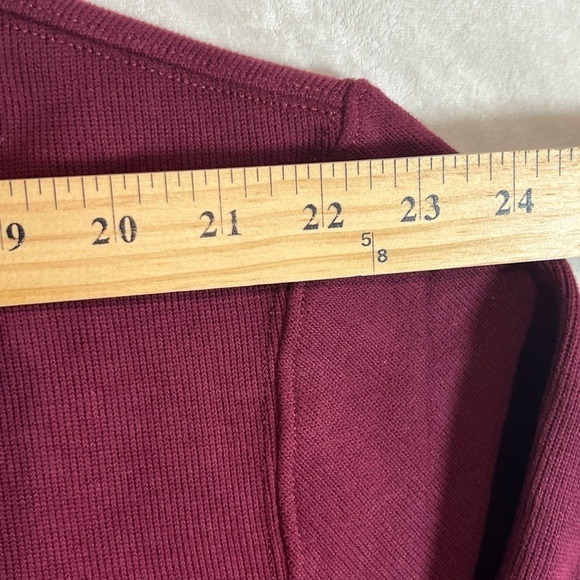 NWT Polo Ralph Lauren XXL Men's Burgundy Pullover Quarter Zip 1/4 Sweater - Picture 8 of 9
